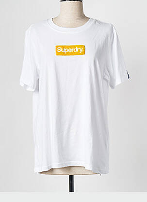 T-shirt blanc SUPERDRY pour femme