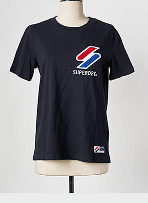 T-shirt bleu SUPERDRY femme