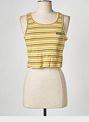 Débardeur jaune OBEY femme