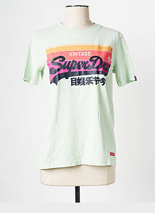 T-shirt vert SUPERDRY femme