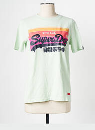 T-shirt vert SUPERDRY femme