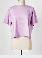 T-shirt violet CHAMPION pour femme seconde vue