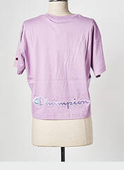 T-shirt violet CHAMPION pour femme seconde vue