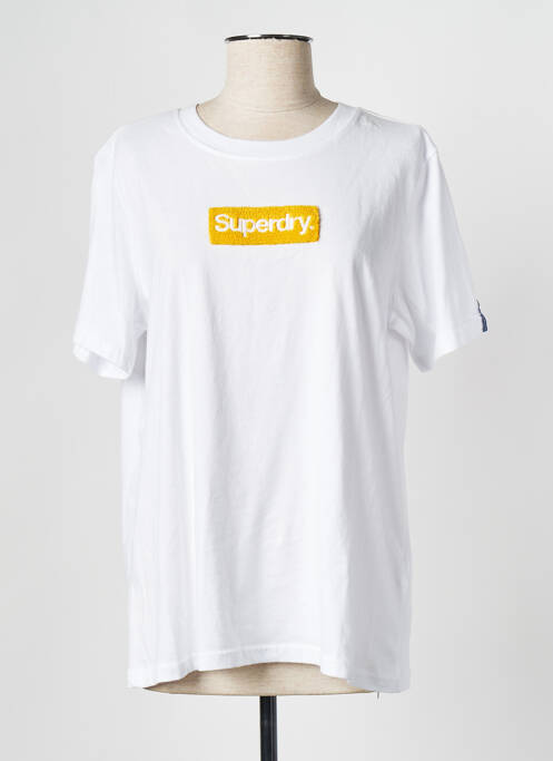 T-shirt blanc SUPERDRY pour femme