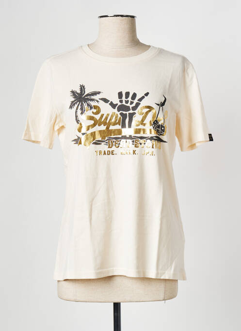 T-shirt blanc SUPERDRY pour femme