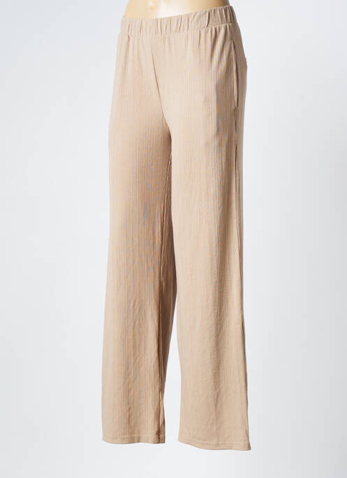 Pantalon flare beige MINIMUM femme