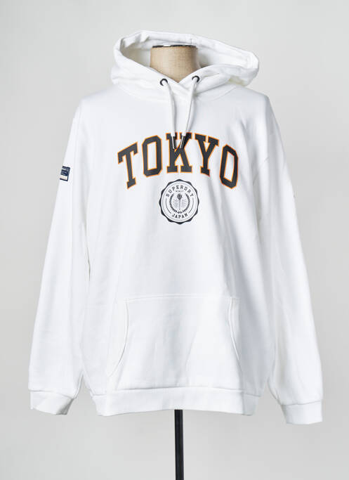 Sweat-shirt blanc SUPERDRY pour femme