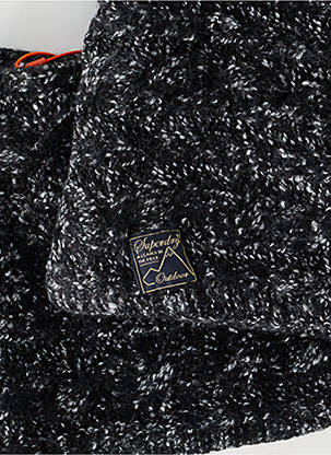 Echarpe noir SUPERDRY femme