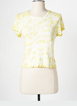 T-shirt jaune OBEY femme