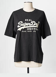 T-shirt noir SUPERDRY femme