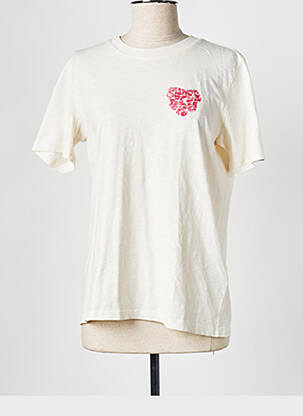 T-shirt beige SUPERDRY femme