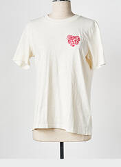 T-shirt beige SUPERDRY pour femme seconde vue