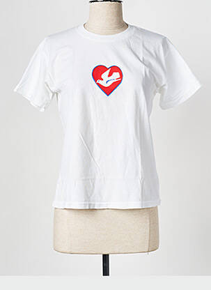 T-shirt blanc OBEY femme