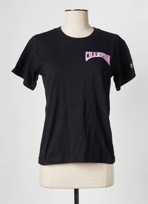 T-shirt noir CHAMPION pour femme