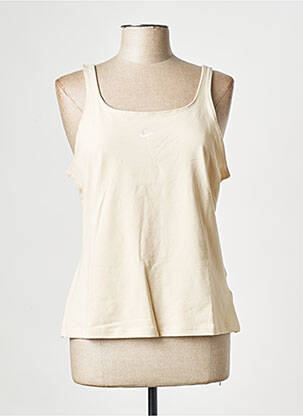 Débardeur sport multisport beige NIKE femme