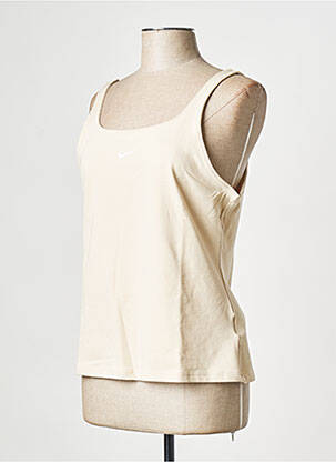 Débardeur sport multisport beige NIKE femme