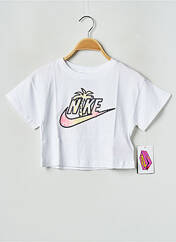 T-shirt blanc NIKE pour fille seconde vue