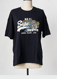 T-shirt bleu SUPERDRY femme