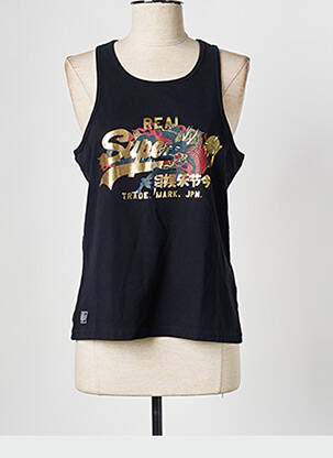 Débardeur bleu SUPERDRY femme