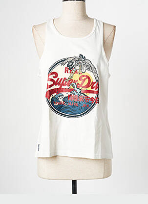 Débardeur beige SUPERDRY femme