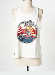 Débardeur beige SUPERDRY femme