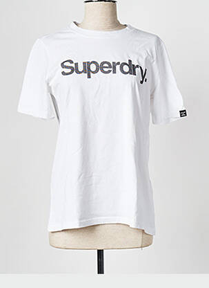 T-shirt blanc SUPERDRY femme