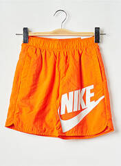 Short orange NIKE pour garçon seconde vue