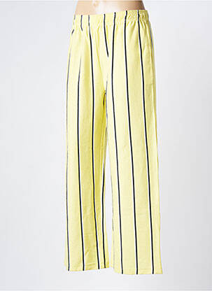 Pantalon droit jaune OBEY femme