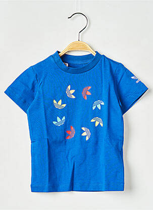 T-shirt col rond bleu ADIDAS enfant