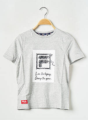 T-shirt col rond gris FILA fille