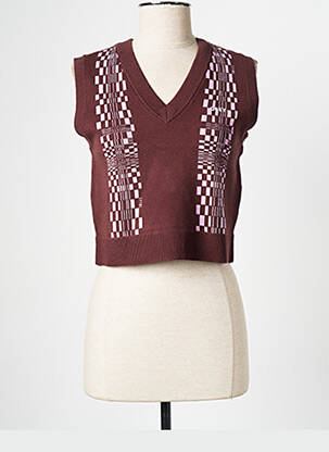 Débardeur marron OBEY femme