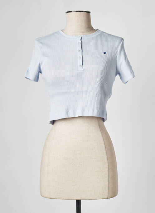 T-shirt bleu CHAMPION femme