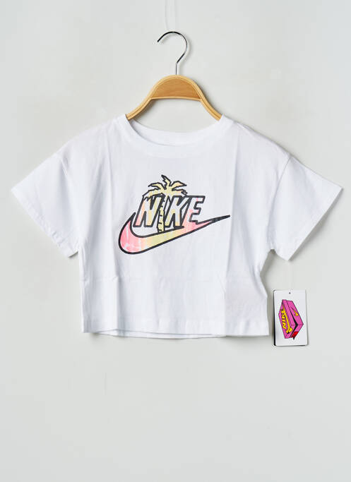 T-shirt blanc NIKE pour fille
