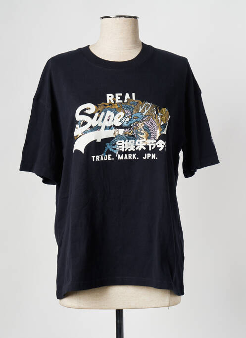 T-shirt bleu SUPERDRY pour femme