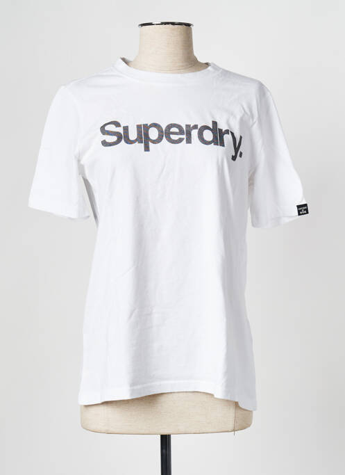 T-shirt blanc SUPERDRY pour femme