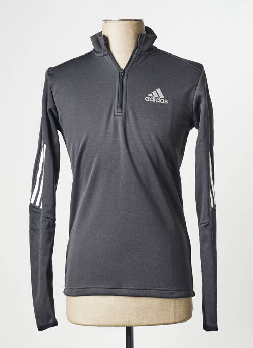 Sweat-shirt noir ADIDAS pour homme
