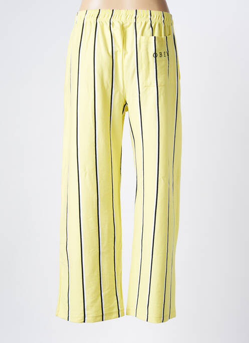 Pantalon droit jaune OBEY femme