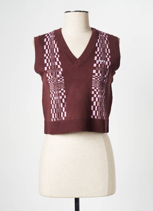 Débardeur marron OBEY pour femme