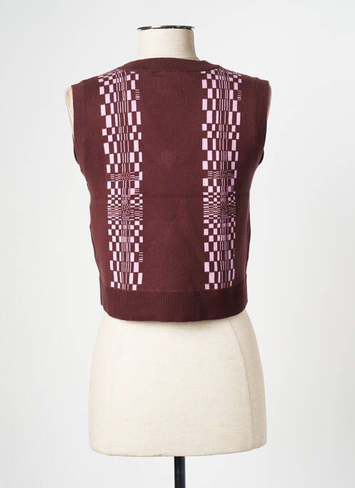 Débardeur marron OBEY femme