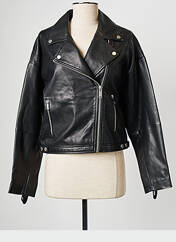 Veste en cuir noir IKKS pour femme seconde vue