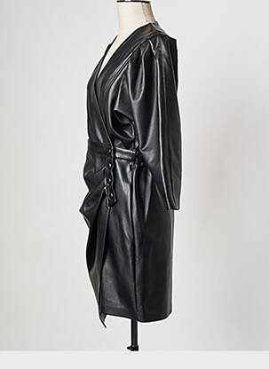Robe courte col v noir SUNCOO femme