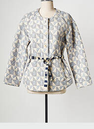 Veste casual col rond blanc LA PETITE FRANCAISE femme