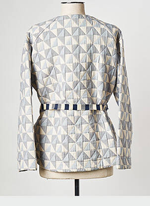 Veste casual col rond blanc LA PETITE FRANCAISE femme