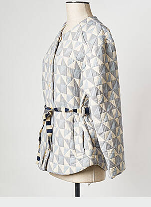 Veste casual col rond blanc LA PETITE FRANCAISE femme
