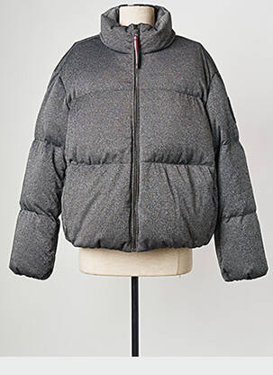 Doudoune col col montant gris TOMMY HILFIGER femme