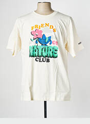 T-shirt beige ADIDAS pour homme seconde vue