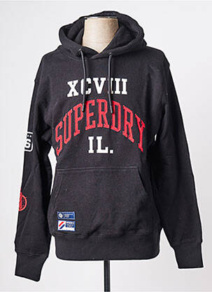 Sweat-shirt noir SUPERDRY homme