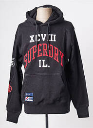 Sweat-shirt noir SUPERDRY homme