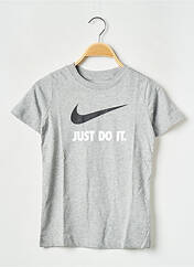T-shirt gris NIKE pour garçon seconde vue