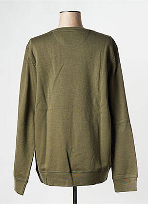 Sweat-shirt col rond vert BIZANCE femme